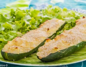 Courgettes farcies à la ricotta