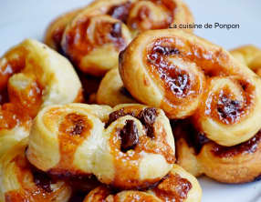 Palmier au caramel beurre salé et chunks