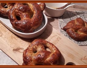 Bretzels sauce moutarde et miel