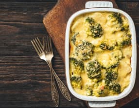 Gratin de brocoli et jambon