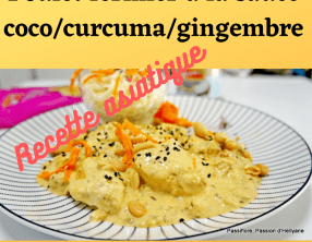 Poulet fermier sauce coco curcuma gingembre