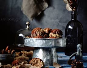 Madeleines au Nutella et noisettes