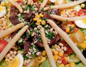 Salade de gésiers de canard confits