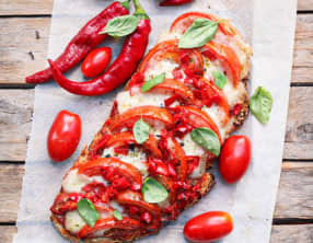 Tartine tomate mozza