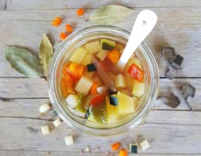 Courgettes et Poivrons aigre-doux