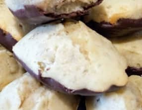 Madeleines à la banane et au chocolat