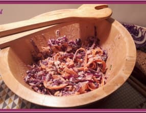 Salade de chou rouge et carottes