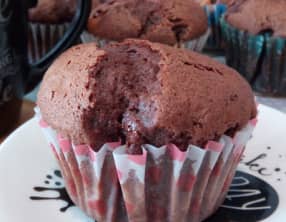 Les muffins aux trois chocolats