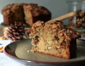 Coffee cake aux noix et sirop d'érable