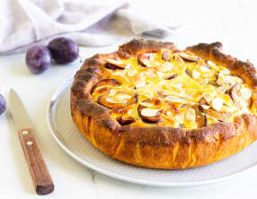 Tarte briochée aux quetsches