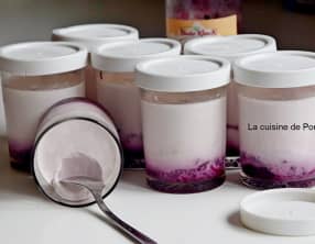 Yaourt à la confiture de myrtilles sauvages