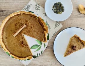 Tarte sucrée à la courge musquée