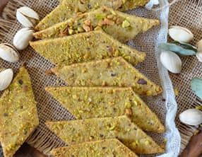 Biscuits apéritifs à la pistache