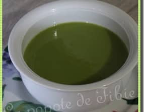 Velouté petits pois et lait de coco