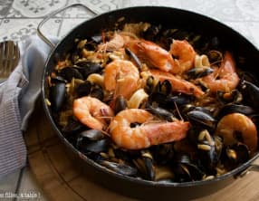 Kritharaki aux fruits de mer