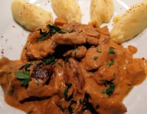 Bœuf Stroganoff aux cèpes
