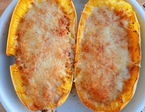 Courge spaghetti farcie