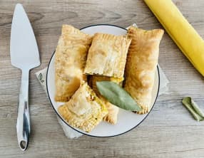 Chaussons aux carottes et lentilles corail