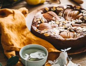 Gâteau moelleux au chocolat et poires sans gluten