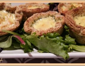 Quiche toast cups au saumon