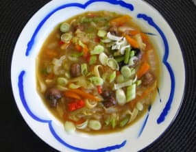 Soupe chinoise aux choux