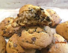 Cookies aux pépites de chocolat et à la compote de pommes