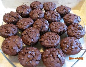 Muffins très chocolatés à la banane
