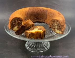 Gâteau marbré à la pâte à tartiner