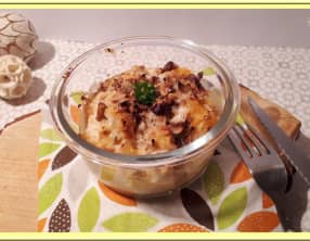 Gratin de panais et potiron au chèvre