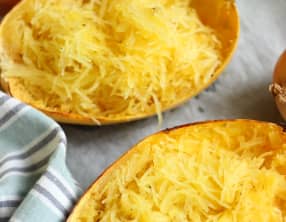 Cuisson de la courge spaghetti