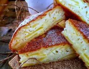 Fondant aux pommes à la poêle