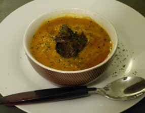 Velouté à la patate douce et à la citrouille