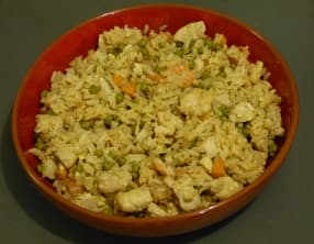 Riz cantonais au poulet