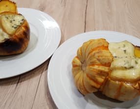 Patidou farci comme un oeuf cocotte