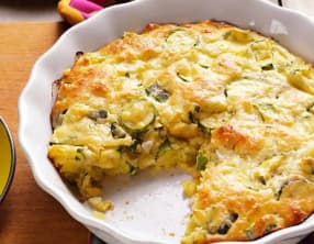 Courgettes au fromage au four