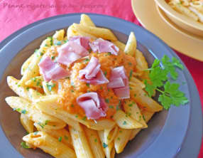 Penne rigate sauce au potiron