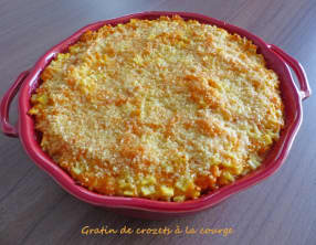 Gratin de crozets à la courge