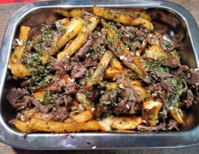 Bœuf miroton aux frites