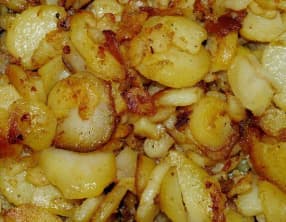 Pommes de terre sautés aux oignons