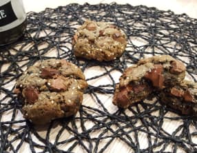 Cookies au sésame noir et blanc