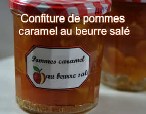 Confiture de pommes au caramel au beurre salé
