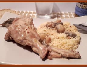 Lapin à la moutarde balsamique et miel