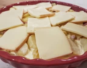 Tartiflette minute avec les restes de fromage à raclette