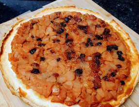 Tarte Tatin pomme raisin