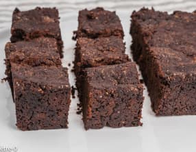Brownie patate douce et beurre de cacahuètes ultra fondant