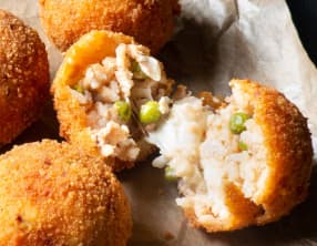 Supplì ou croquettes de riz à la romaine