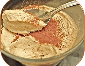 Crème mousseuse au café