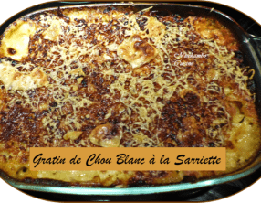 Gratin de chou à la sarriette