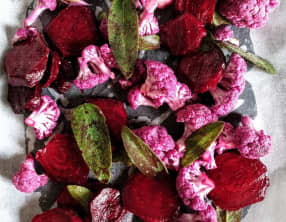 Chou violet et betterave à la sauge