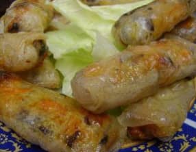 Nems au poulet et crevettes